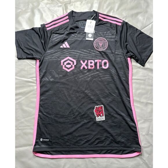 Adidas Inter Miami MLS 2023 Away Soccer Football Jersey Black HI1888 Men's large - Picture 1 of 10